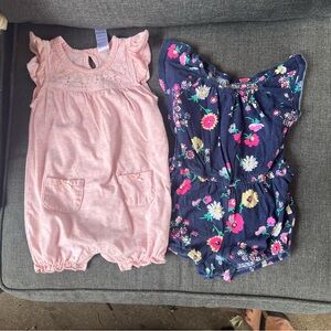 Flutter Sleeve Rompers • 6-9 months